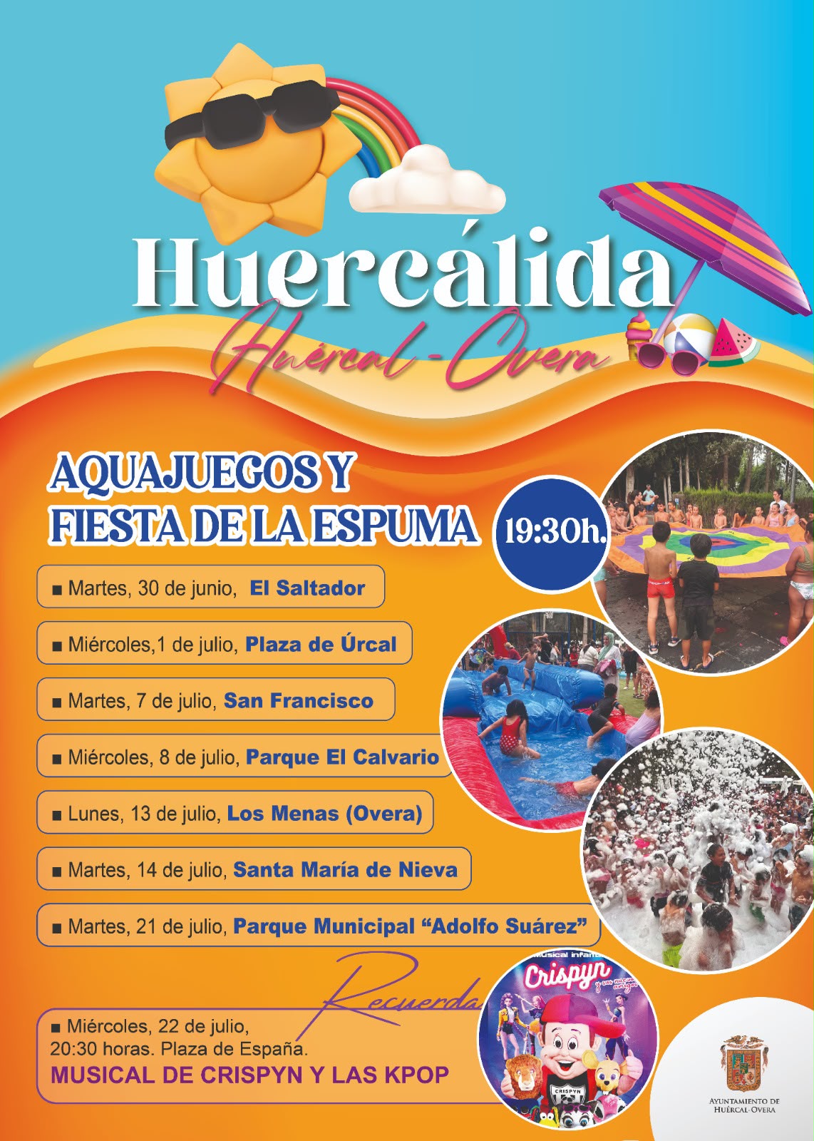 AQUAJUEGOS Y FIESTA DE ESPUMA